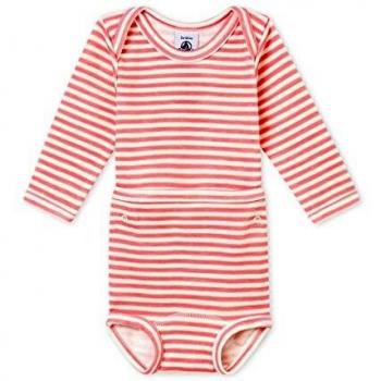 Petit Bateau Body ML_4494701, Multicolor Cheek/Marshmallow 01, 12 Meses para Bebés