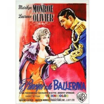 El príncipe y la corista 11 x 17 en diseño italiano de 28 cm x 44 cm - Laurence Olivier Marilyn Monroe Sybil Thorndike Jeremy Spenser Richard Wattis