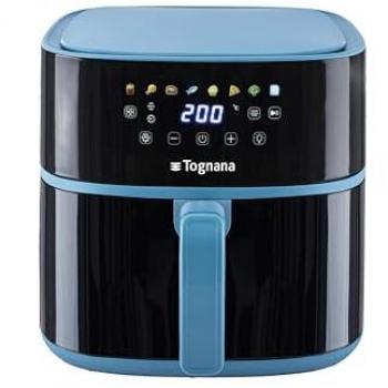Freidora de Aire Tognana Iridea 8L, Plástico-Acero Inoxidable, 2000W, Color Azul Celeste