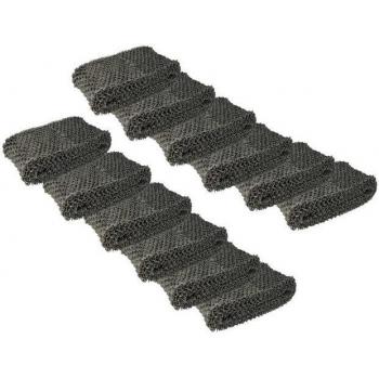 Filtro de Repuesto Vhbw 12x Compatible con Humidificadores y Purificadores de Aire Philips HU4813, HU4816, HU4811/10, HU4814/10 - Filtro de Vellón Gris