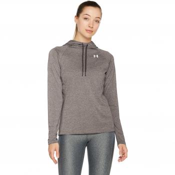 Under Armour Tech LS Hoody 2.0-Solid Camiseta de Manga Larga, Mujer, Gris