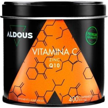 Vitamina C con Zinc y Coenzima Q10 Aldous 400 Comprimidos
