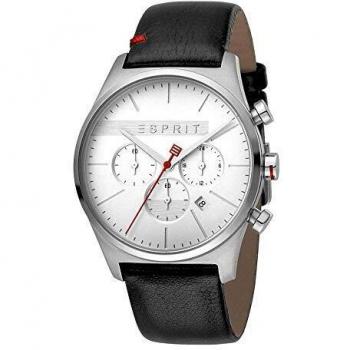 ESPRIT Mens Chronograph Quartz Watch with Leather Strap ES1G053L0015