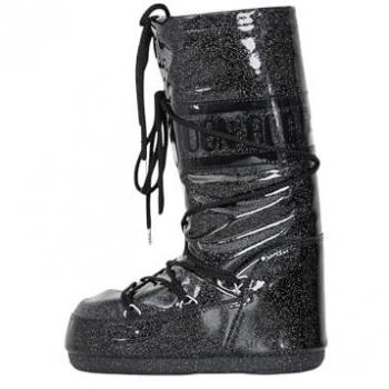 Moon Boot Women's Icon Glitter Black Snow Boots