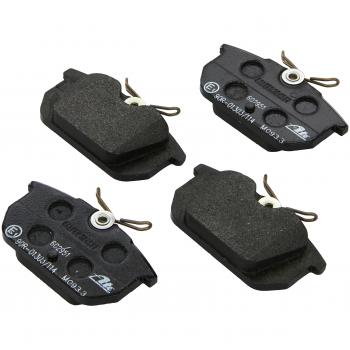 Juego de pastillas de freno ATE 13.0460-2951.2 para disco, compatible con FIAT Coupe y Punto I Hatchback, incluye tornillos y sin contacto avisador de desgaste