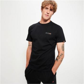 Camiseta Ellesse Vallias para Hombre en Color Negro - Manga Corta de Algodón Suave con Logo de la Marca
