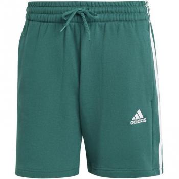 Pantalón Corto Adidas 3S M Verde Essentials French Terry 3 Bandas Hombre