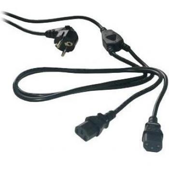 MCL MC909-3M - Cable (Male Connector/Female Connector, C13 acoplador, Negro)