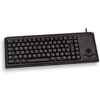 Cherry G84-4400 Compact Ultra Slim Trackball USB Keyboard - Black