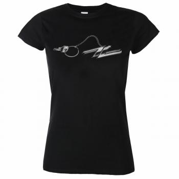 ZZ Top Women's Black Hot Rod Keychain T-Shirt - ROCK OFF S