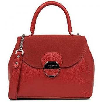 Lancaster Foulonné Pia Bolso de Hombro Rojo