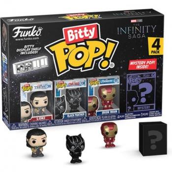 Funko Bitty Pop! Marvel The Infinity Saga: Loki, Black Panther & Iron Man 4-Pack