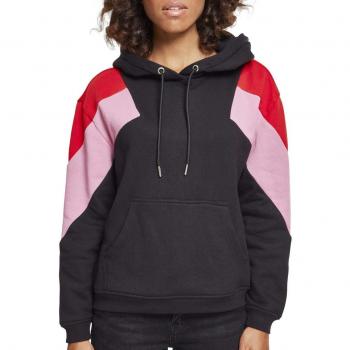 Urban Classics Ladies Oversize 3-tone Block Hoody, Capucha, para Mujer, Multicolor