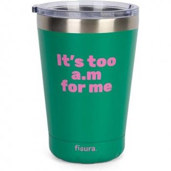 Vaso termo Fisura 310 ml acero inoxidable libre de BPA color verde