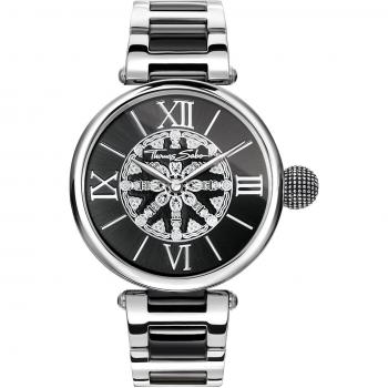 Thomas Sabo Women-Watch Karma black silver Analog Quarz WA0298-290-203-38 mm
