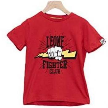 Leone - Camiseta de Manga Corta para niño Fighter Club - Riesgo Rojo