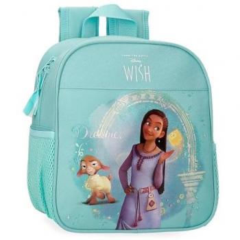 Mochila Escolar Disney Wish Dreamer Azul Poliéster 25 cm para Niñas