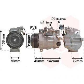 Compresor de aire acondicionado VAN WEZEL 3000K697