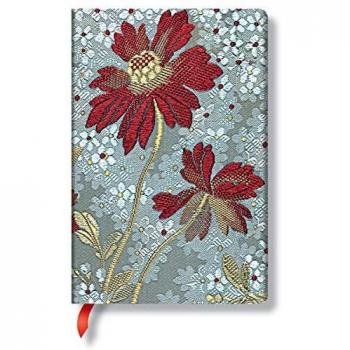 Libreta Paperblanks Lisa Painted Lady Mini - Colección Chic & Satin con Goma y Bolsillo Interior Tapa Dura