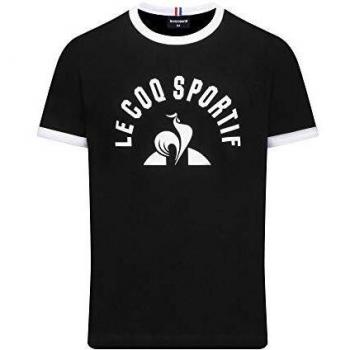 Le Coq Sportif Bat tee SS N°4 Camiseta de Manga Corta, Niños, Enfant Black/New Optical White, 10A