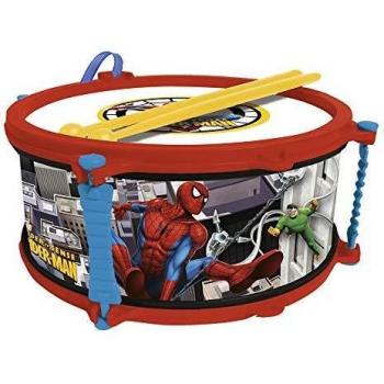 Tambor Grande Spiderman Rojo para Niños (Reig 550) - Muñeca Transparente Baby Reig TU