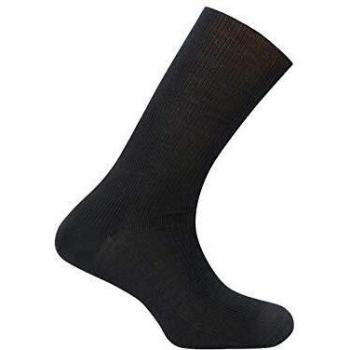 Punto Blanco - Calcetines Hombre Diabéticos 100% Lana - Negro, P