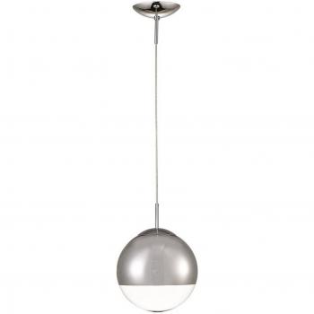 Lámpara colgante Miranda Cromo Pulido 1 bombilla 45cm con diseño de globo pequeño y luz espejada