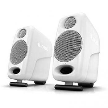 IK Multimedia iLoud Micro Monitor Speakers, Bluetooth, Pair, White