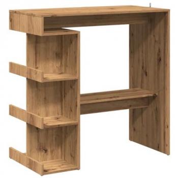 vidaXL Bar Table with Storage Rack Artisan Oak 100x50x101.5 cm