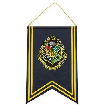 Bandera de Harry Potter con el Escudo de Hogwarts, réplica oficial de Cinereplicas