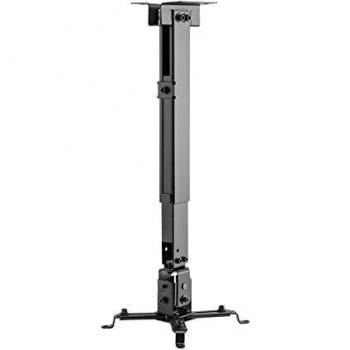 AISENS CWP01TSE-047 - Soporte de Techo/Pared para proyector, Color Negro