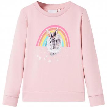 Sudadera infantil rosa claro 128