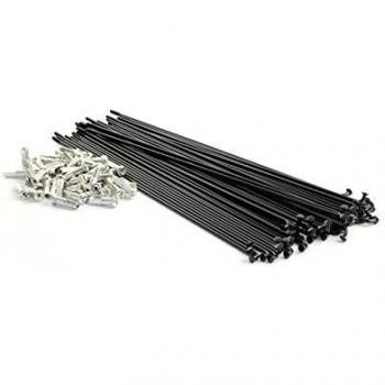 Pirate Sable - Radios para bicicleta, color negro, 272 mm