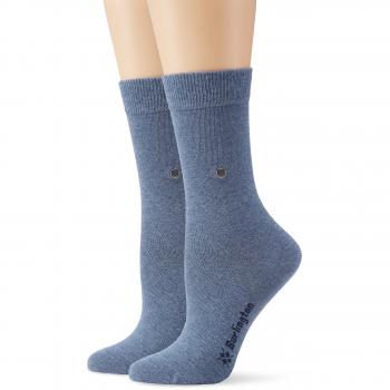 Burlington Everyday Women's Socks 2-Pack - Short, Solid Color, One Size (36-41)