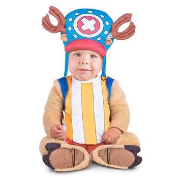 Disfraz para Bebés My Other Me - One Piece Chopper, talla 12 a 24 meses, incluye un traje completo con capucha y detalles de personaje, fabricado en material suave y cómodo ideal para la piel del bebé