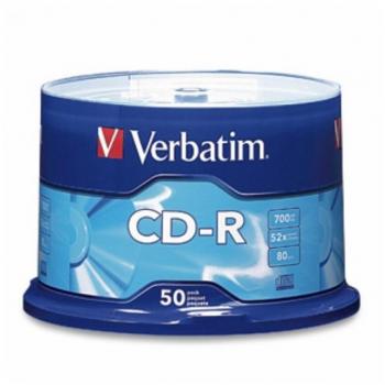 Verbatim 50-Pack 700MB 80-Minute CD-R Spindle