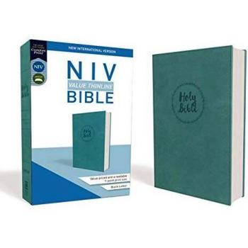 NIV, Value Thinline Bible, Leathersoft, Teal, Comfort Print