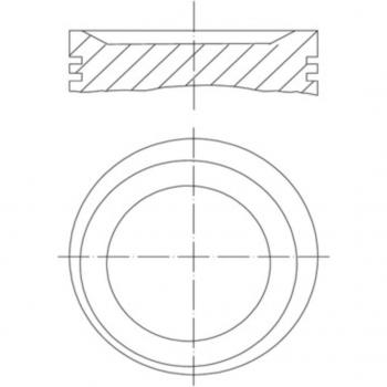 Pistón MAHLE ORIGINAL 011 75 01 para Opel