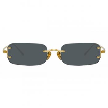 Linda Farrow TAYLOR LFL1131 C1 Women’s Sunglasses Gold Size 53