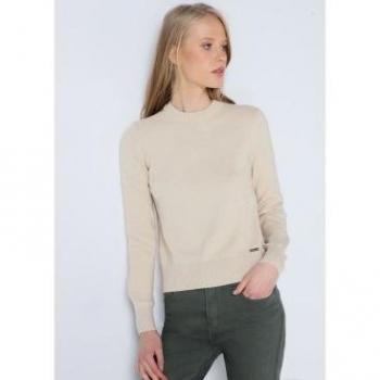 Jersey básico beige para mujer de Lois Jeans