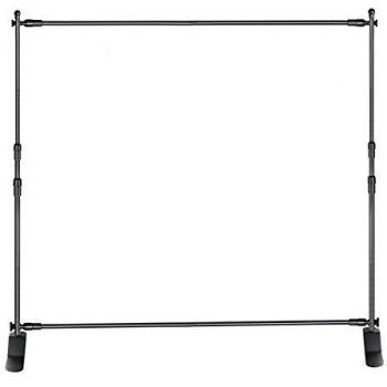 Neewer Soporte de Fondo y Soporte con Base para Trabajo Pesado para Fotografía Telón de Fondo y Exhibición Comercial, 3,3 x 2,6 m Marco Ajustable