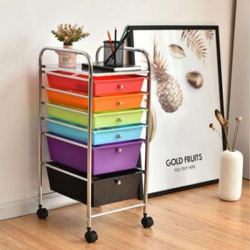 Costway 6-Drawer Rolling Storage Cart