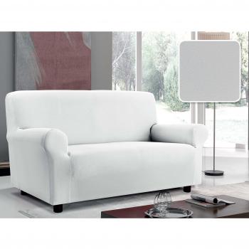 Italian Bed Linen Più Bello Funda Cubre Sofá, Poliéster, BLANCO, 2 PLAZAS