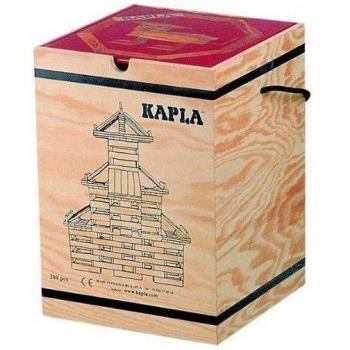 KAPLA Bloques de construcción - Caja de 280 piezas, Maletín 280 tablillas - KAPLA® beige