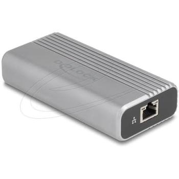 Adaptador de Red USB Type-C 10 Gigabit Ethernet DeLock 64349, Aluminio, 40 Gbps, 1x RJ45