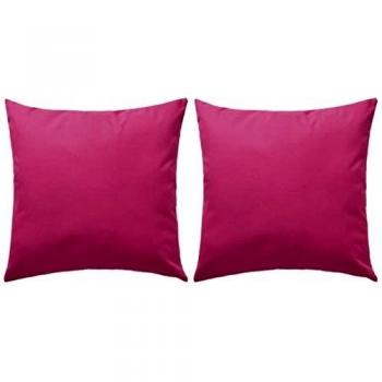 vidaXL 2X Cojines para Exteriores 45x45cm Rosa Decoración Casa y Jardin Hogar