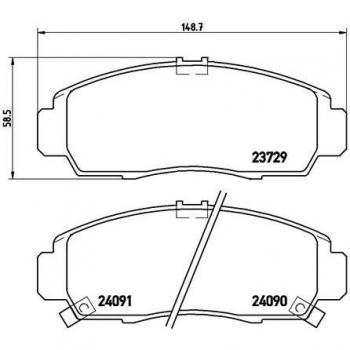 Pastillas de freno BREMBO Xtra P 28 034X, Juego de freno de disco Delantero