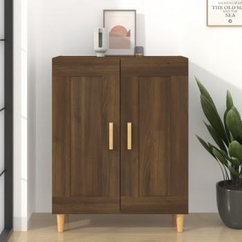 Aparador de madera multicapa en color roble marrón, dimensiones 69,5x34x90 cm