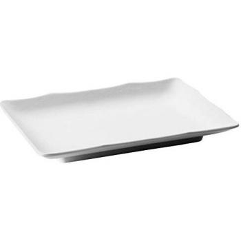 Lacor - 63274 - Fuente De Melamina Rectangular 25x17x3 cm - Blanco