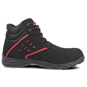 Bota de Seguridad Paredes Lantano SP5015, negro, piel serraje, S3, SRC